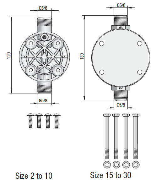 Spare Parts Kit, Replacement Dose Pump Head for Memdos Smart 15-30, PVC