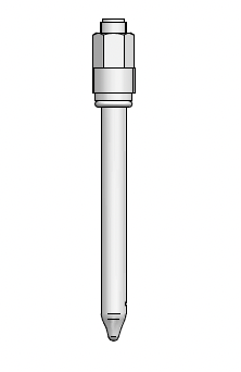 pH 0-14 Single-Rod Measuring Cell PE110 Electrolyte KCl (Gel) Glass