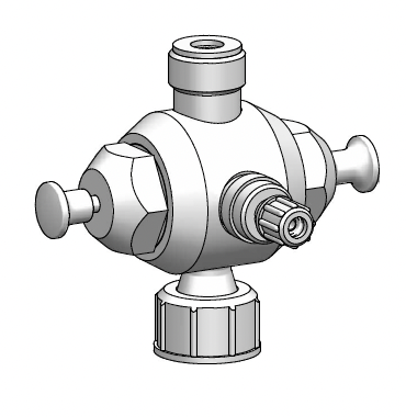 Multi Function Valve (Pentabloc) PVC/FPM/FPM G 5/8, 3 Bar Hold, 11 Bar Overpressure