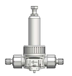 Back Pressure/Relief Valve DN6 PN16 4/6, 6/9, 6/12 PVC/PTFE/EPDM/FPM Q=75 l/h