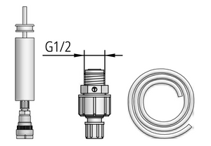 Basic dose pump accessory kit DN6 PN10 PVC/FPM for dosing pumps up to 30L/H